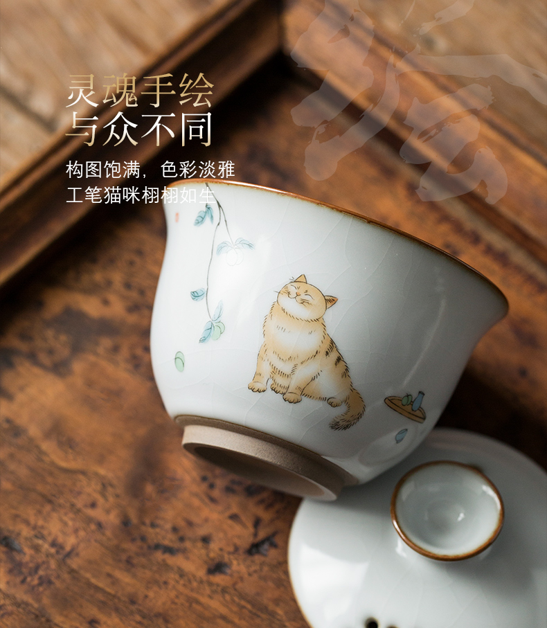 Your up kung fu tea sets the teapot tea tureen household contracted ceramic office Chinese wind modern living room