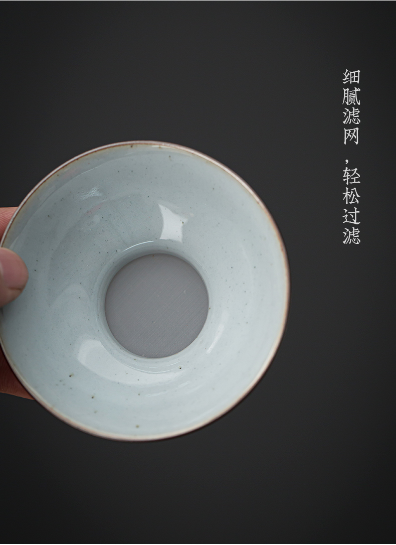 Blue and white tea) exchanger with the ceramics filter separator creative kung fu tea accessories make tea tea strainer