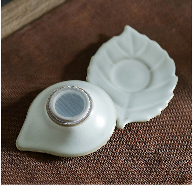 Jingdezhen tea white your up undressed ore on the filter) with base kung fu tea set move pure manual accessories