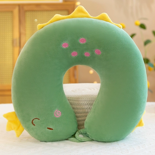 Мультяшная портативная подушка для шеи для сна для автомобиля, с защитой шеи