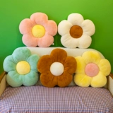 Зеленая подушка, плюшевая игрушка, милая тряпичная кукла, в цветочек