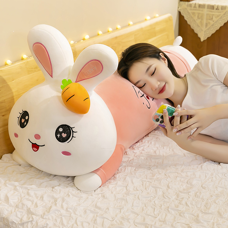 Cute Groveling Rabbit Cuddled Girl Sleeping Clips Leg Wool Suede Toy Rabbit Cloth Doll Nets Red Long Dolls Girlfriends Gift-Taobao