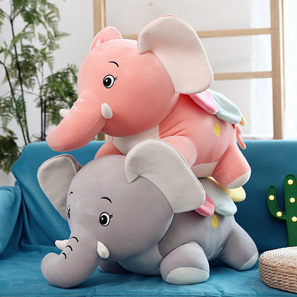 Elephant Comfort Pillow Plush Toy Baby Elephant Doll Baby Sleeping Doll Birthday Gift for Girls
