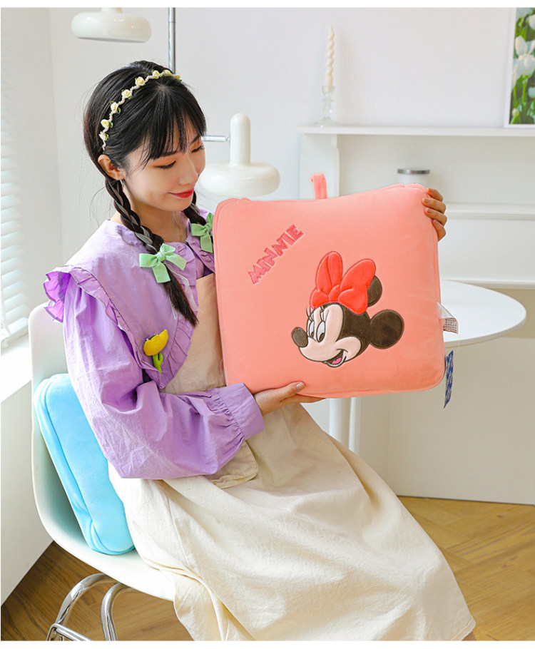 подушки-одеяла 米奇抱枕毯子二合一午休被子两用车载办公室空调毯被枕头午睡神器