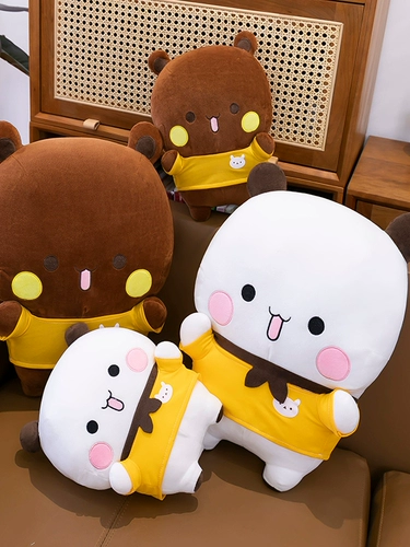 Мультяшная плюшевая милая игрушка, успокаивающая мужская тряпичная кукла, подушка для сна