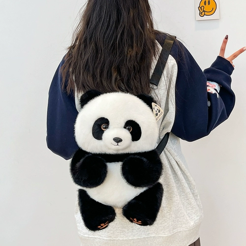 Оригинальная памятная сумка через плечо, плюшевый рюкзак, игрушка, семейный стиль, панда, подарок на день рождения