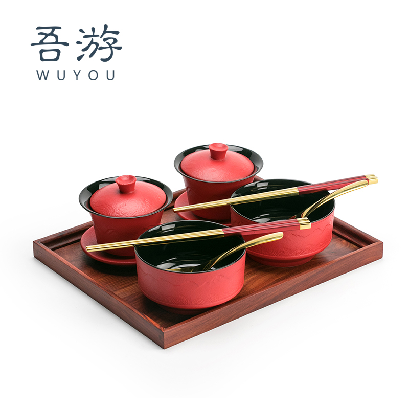 I swam to ceramic cups xi xi cups like chopsticks suit wedding gift to bowl chopsticks wedding supplies of gift box