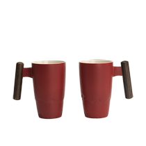 Wuyou – paire de tasses en céramique cadeau danniversaire de mariage style ins style couple tasse créative personnalisée tasse à café