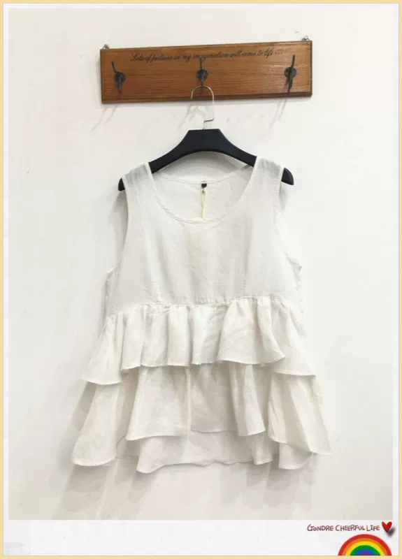 Áo phao cotton nữ 2018 2018 hè mới không tay rộng ngắn phần mập mạp cỡ lớn sơ mi hoang dã - Áo vest