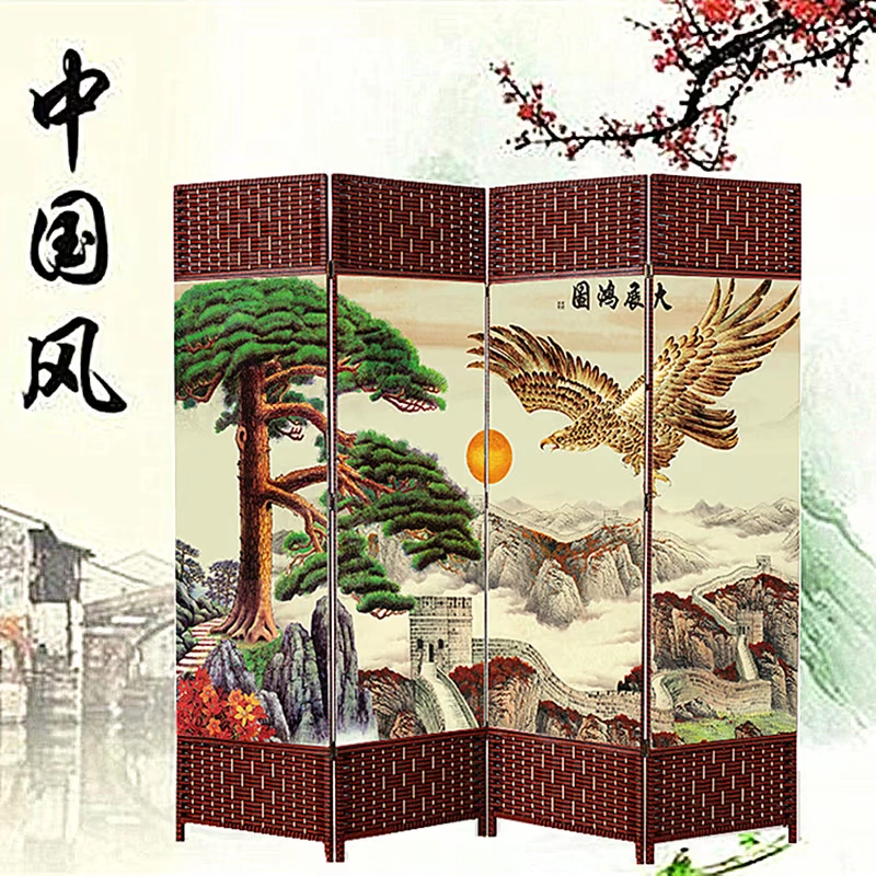 Cung cấp đặc biệt phong cách Trung Quốc màn hình phân vùng thời trang phòng khách khách sạn phòng ngủ phù hợp văn phòng di chuyển phong cảnh phong cảnh gấp màn hình - Màn hình / Cửa sổ vách ngăn phòng khách bằng gỗ đẹp
