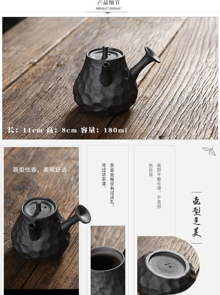 Travel to crack a cup of black tea suit household is suing portable kung fu tea glass teapot to warm tea stove type