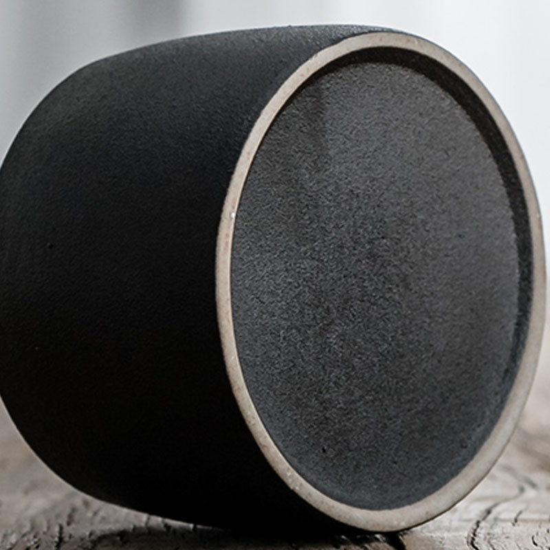 Black pottery tea pot small green tea packaging box storage POTS ceramic storage tank manual zizhu cover button to wake POTS