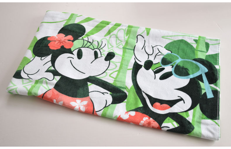 New Disney Oversized Fleece Household Pure Cotton Bath Towel, All-Cotton Beach Towel, Can Be Used as a Blanket 180* 100m