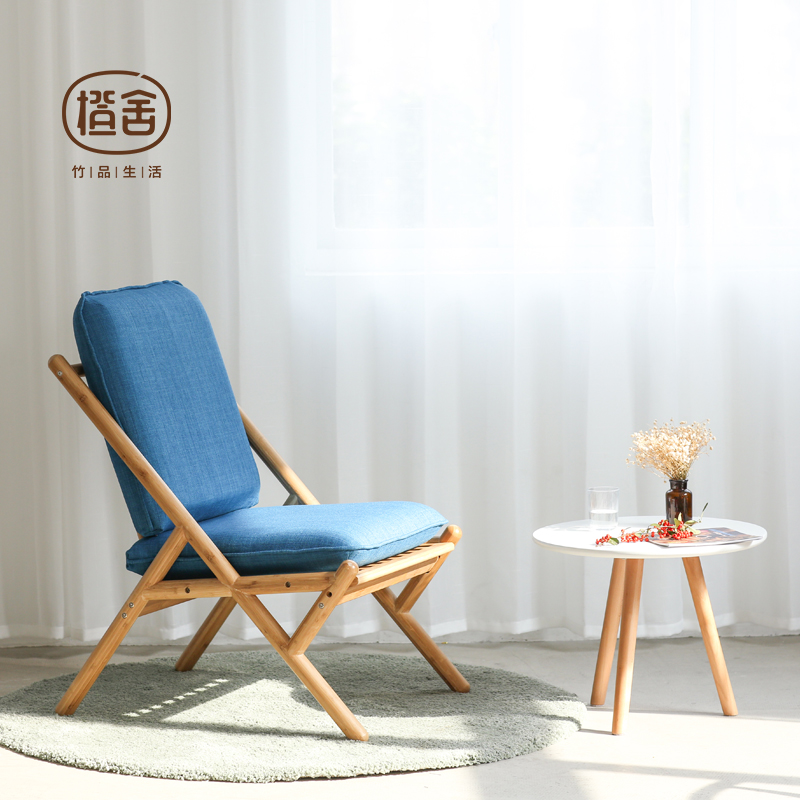 Orange Shea Minimalist Modern Sofa Chair Nordic Single Sofa Chair Subbedroom Cloth Art Sloth Sofa Small Family Type Deckchair