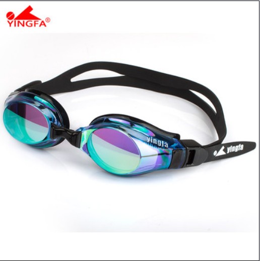 Yingfa waterproof and anti-fog comfortable coating chrome casual large frame swimming goggles Y 680 AFV film
