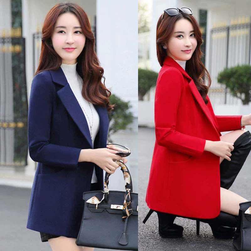 Áo len mùa thu và đông 2018 cho mẹ áo len mới cho phụ nữ trung niên và cao tuổi - Trung bình và dài Coat