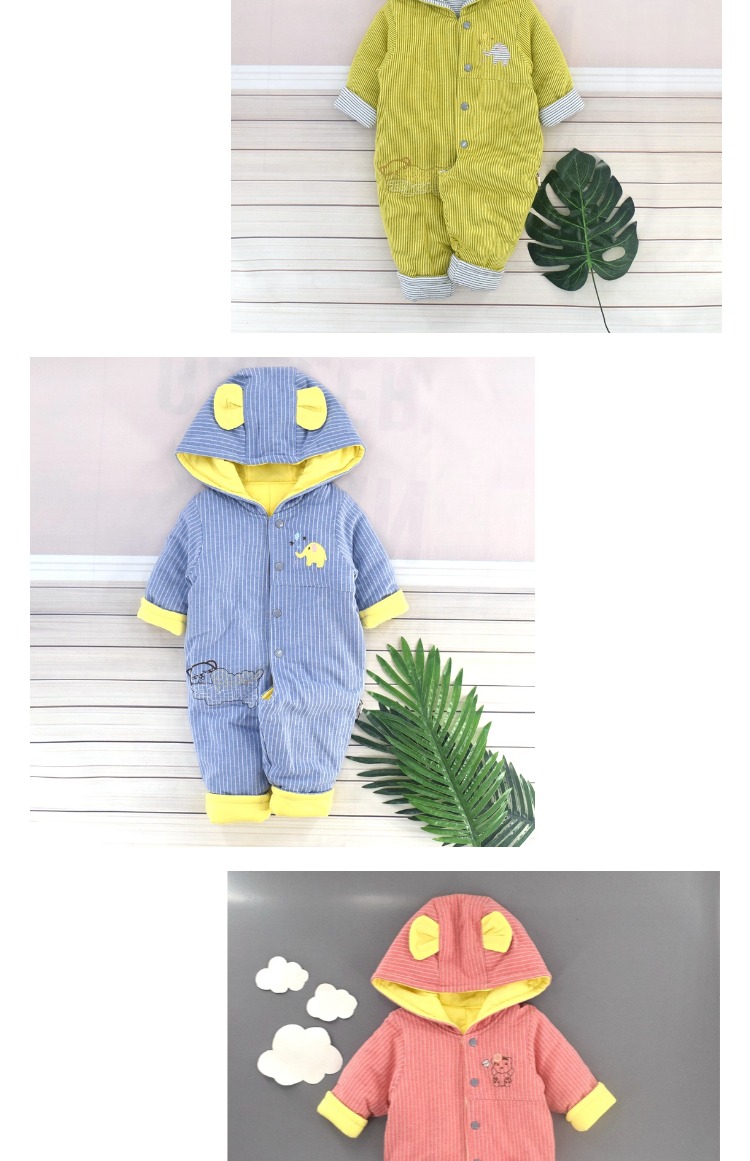 Áo cotton dày cho bé những chiếc áo ấm cho bé Bộ đồ cotton dày áo choàng romper đồ bơi cho bé gái