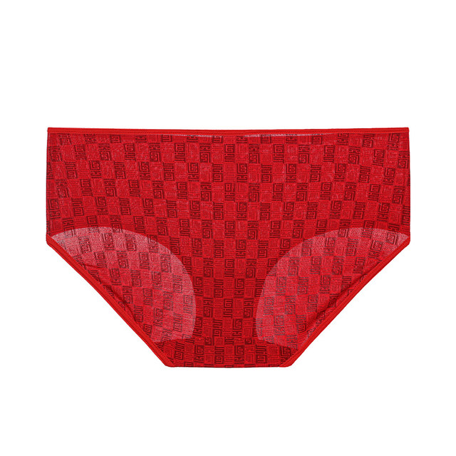 Aimeili Little Red Box underwear ແມ່ຍິງປີມັງກອນສີແດງ Modal ກາງແອວ Boxer Briefs ກາງ 2 ຖົງຕີນທໍ່ຂະຫນາດກາງ 2 ຊິ້ນຊຸດກ່ອງຂອງຂວັນ