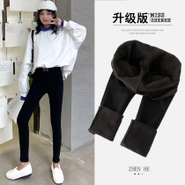 Black magic leggings women wear spring and autumn winter kittens plus velvet little feet pencil pants high waist thin black pants