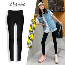 Shark skin leggings women Spring and Autumn wear thin pressure pants thin legs Barbie goddess pants waist hip yoga pants