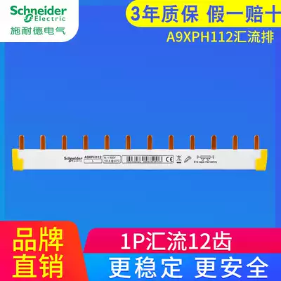 Schneider Bus Bar 1p 12 position connection copper bar A9XPH112 air switch terminal block