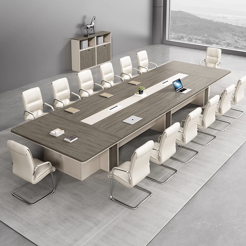 Office Conference Table Long Table Brief Modern Office Large Staff Training Table Long Bar Table Negotiation Table And Chairs Combination-Taobao