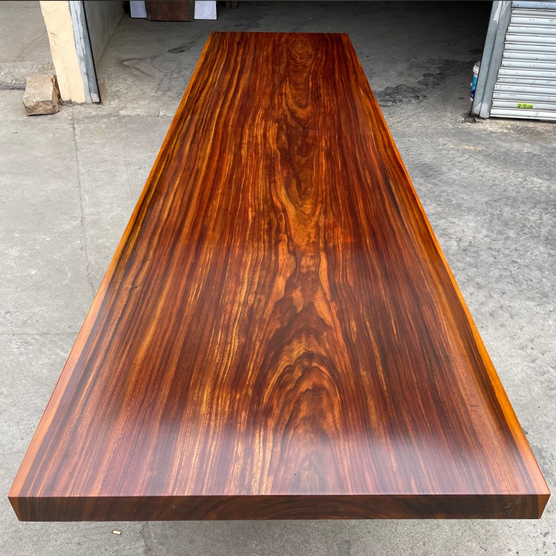 Size: 465 * 121 * 10 Okan solid wood large board tea table tea desk log office desk owner meeting table