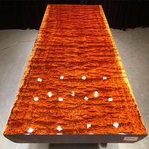 Size: 192 * 81 * 10 ba flower solid wood large plate tea table tea table natural edge guests table Brazilian flower pear wood