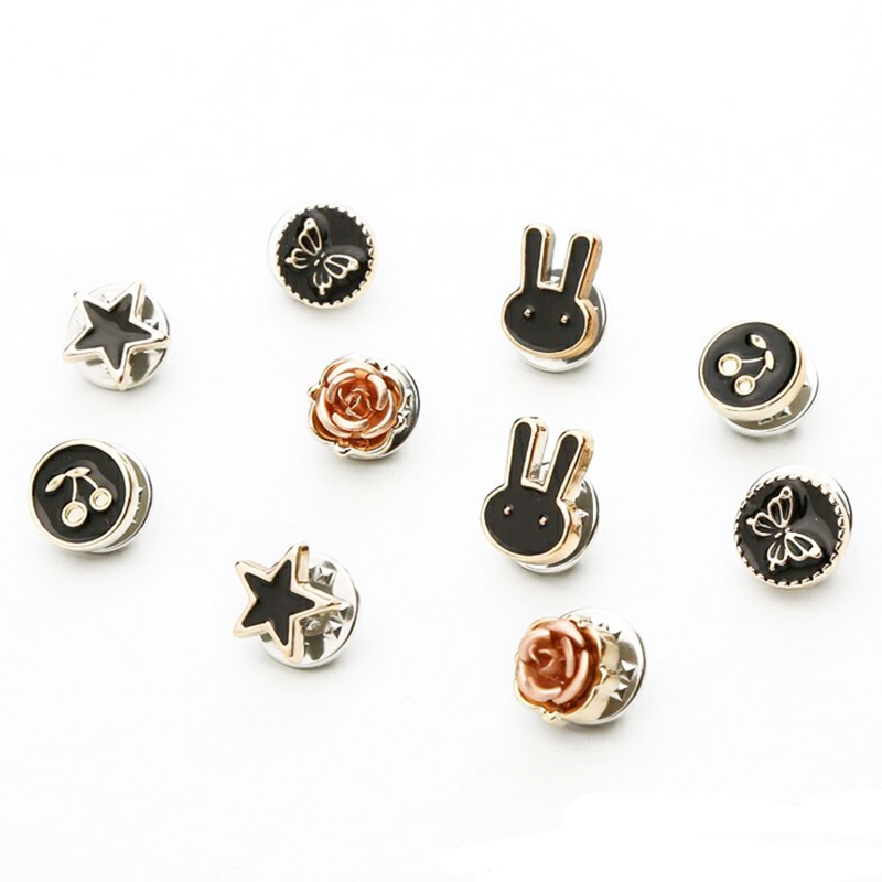 Phiên bản Hàn Quốc của kim nữ chống trâm cài nút áo len cổ áo len cổ áo pin khuy áo khuy măng sét cài áo vest