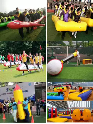 Fun sports games props inflatable nine-palace grid outdoor development team building game equipment money is rolling