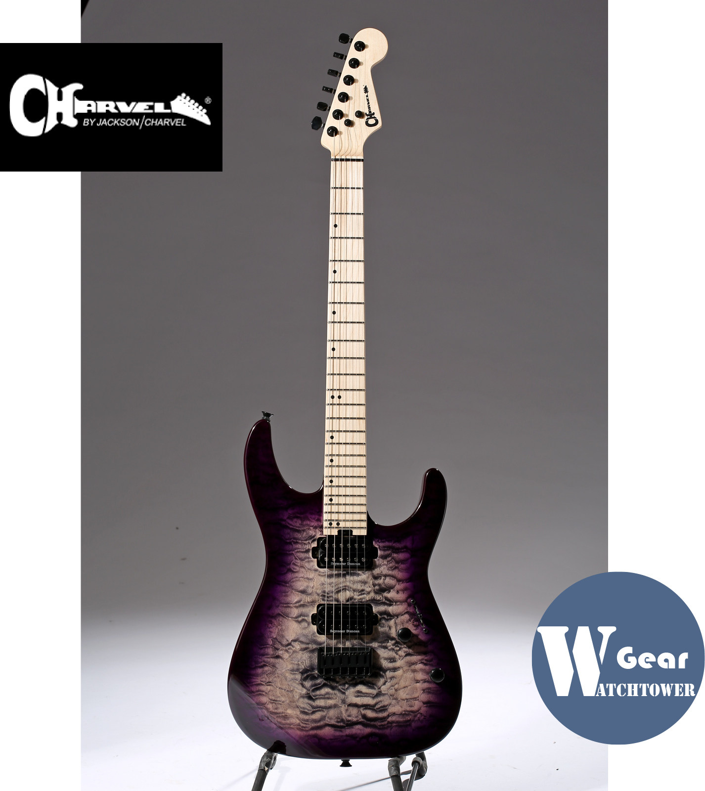 Licensed Charvel Pro-Mod DK24 HH HT M QM Electric Guitar Bag SF