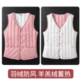 Зимний жилет с пухом, флисовая майка топ, плащ, пуховик, для среднего возраста, большой размер