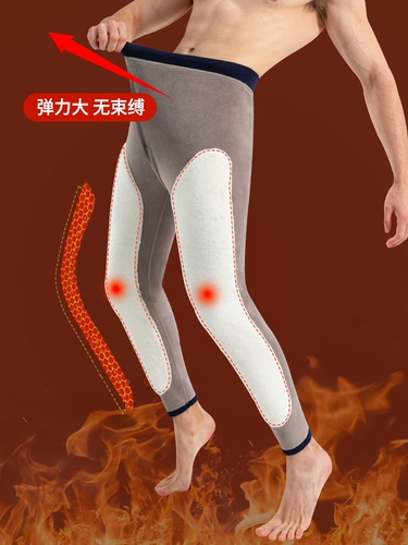 Удерживающие тепло утепленные штаны, бархатное шерстяное термобелье