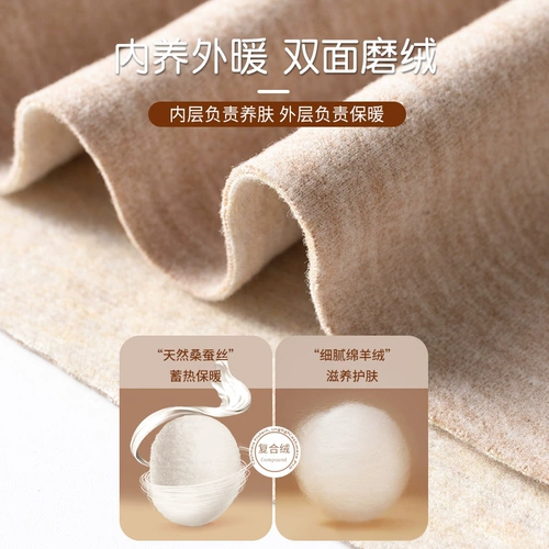 Бархатное удерживающее тепло нижнее белье, демисезонное утепленное термобелье, штаны