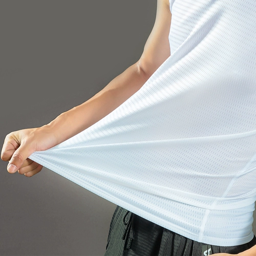 Летний шелковый тонкий жилет, быстросохнущая баскетбольная спортивная футболка для спортзала без рукавов, свободный крой