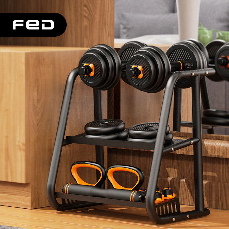 Dumbbell iron shelf men's and women's barbell kettlebell multi-function combination fitness sports equipment home