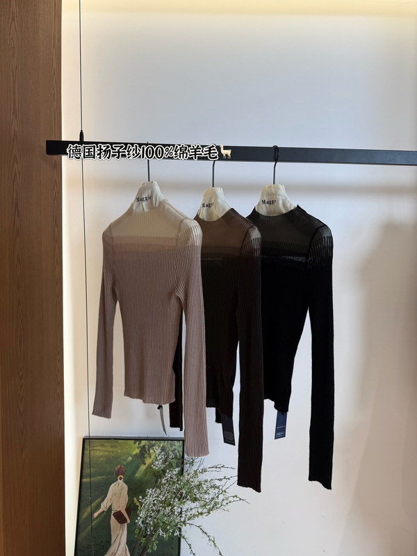 Xinyi Maggie｜German Yangtze Yarn 100% Sheep Wool•Hollow-Out Fairy-Like Elegant Knitwear for the Modern Heroine