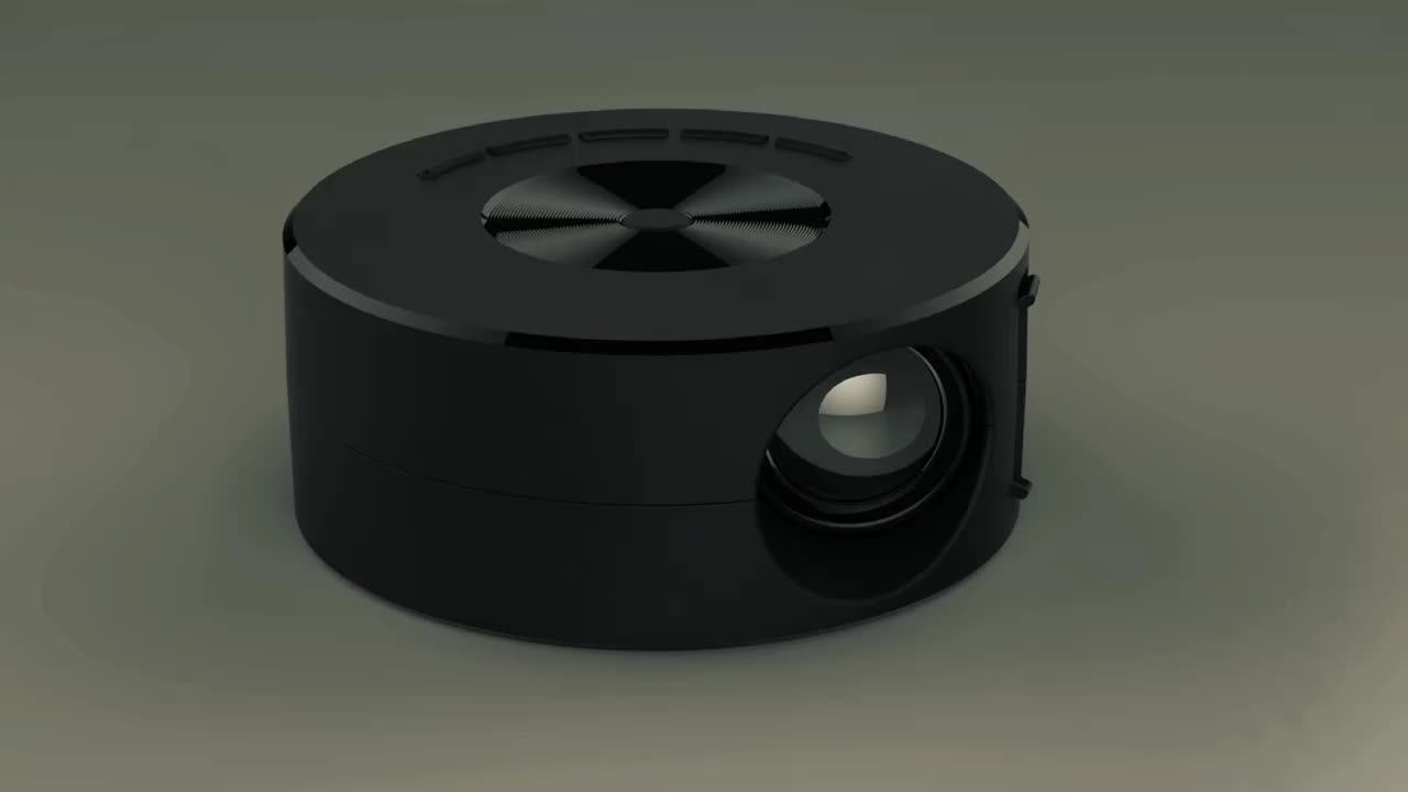 Yt200 Mini Mobile Projector Home Use Palm Size Remote Projector Android