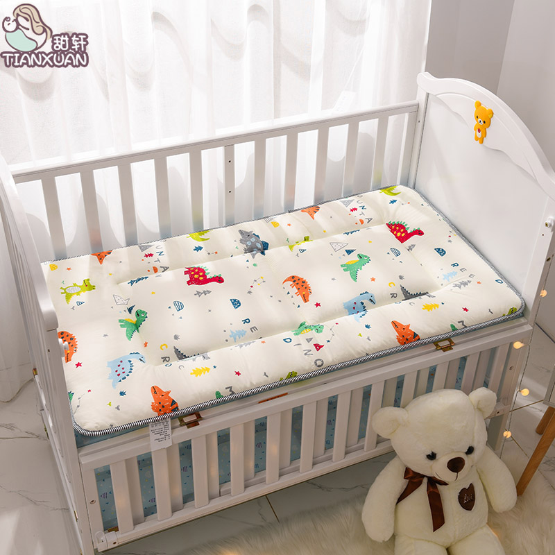 Baby cot mattress All cotton Children's bed Small cushions All season General baby Kindergarten special padded core upholstered bedding