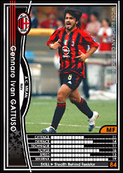 WCCF PANINI Black Card 04-05 Italy AC Milan 152 224 Gatuso
