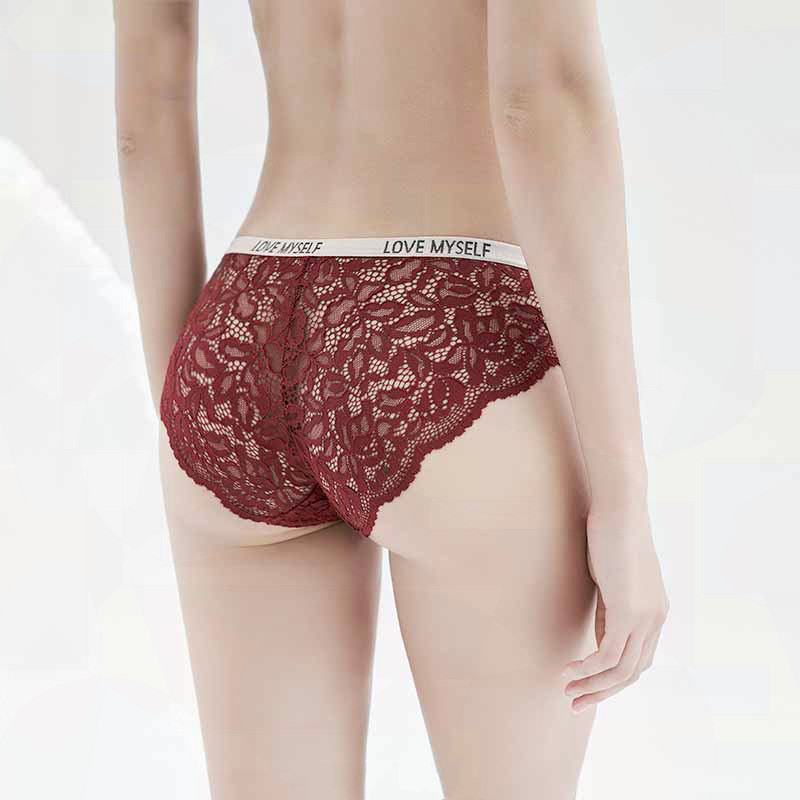Tide plate underwear lace low waist pure crotch sexy breathable ice filament ultra-thin, uncertain, hot triangle shorts