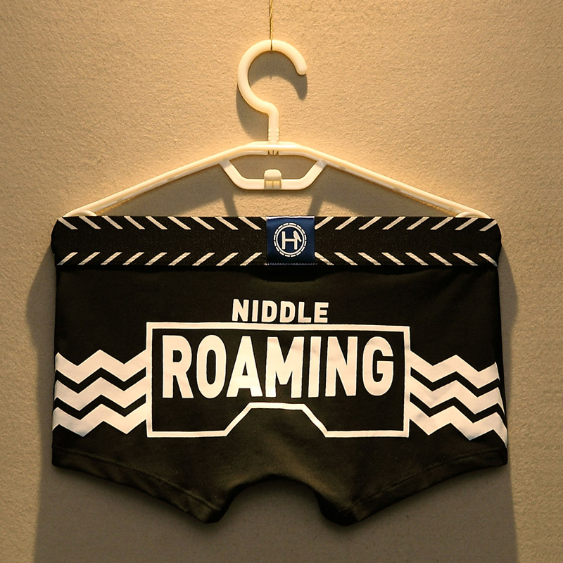 Cotton men's underwear boxer pants personality trend letter U bag breathable youth sports cotton boxer shorts