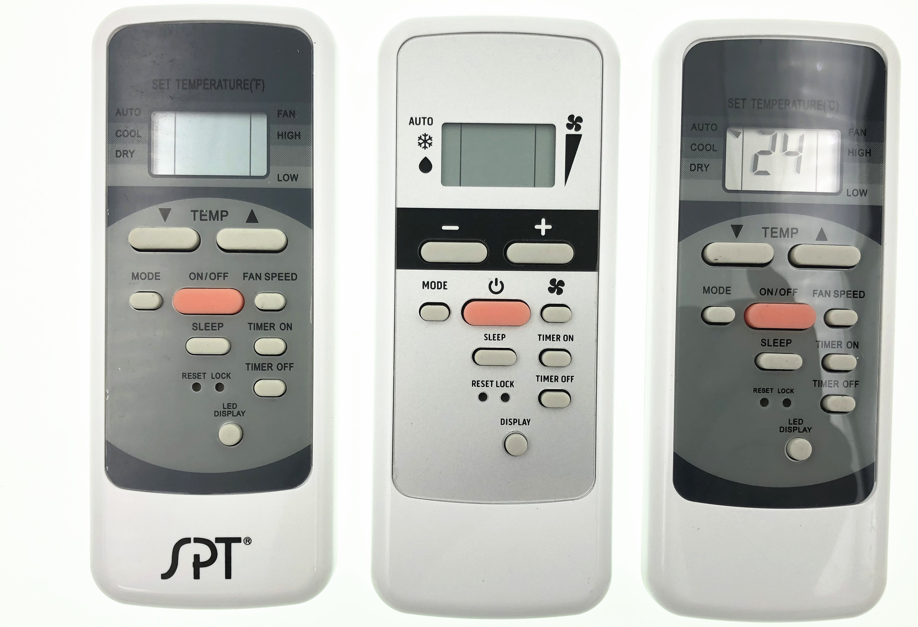 SPT RG51B30 CEU Air Conditioner Remote Control RG51B30 CEU RG51B30 CE English version