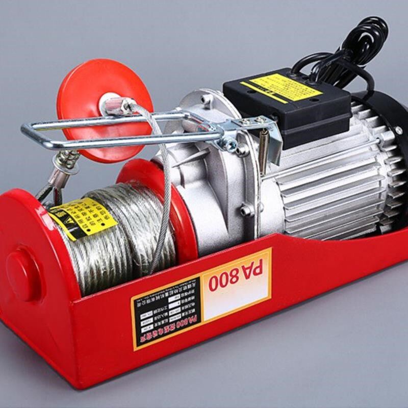 Winch electric crane windlass 1T0 5 small portable hanger micro crane 220V building decoration