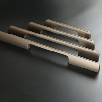 Aluminum Alloy Handle Champagne CHAMPAGNE CABINET WARDROBE DOOR HANDLE SIMPLE MODERN LIGHT LUXURIOUS 1 2 m LENGTHENED SOLID