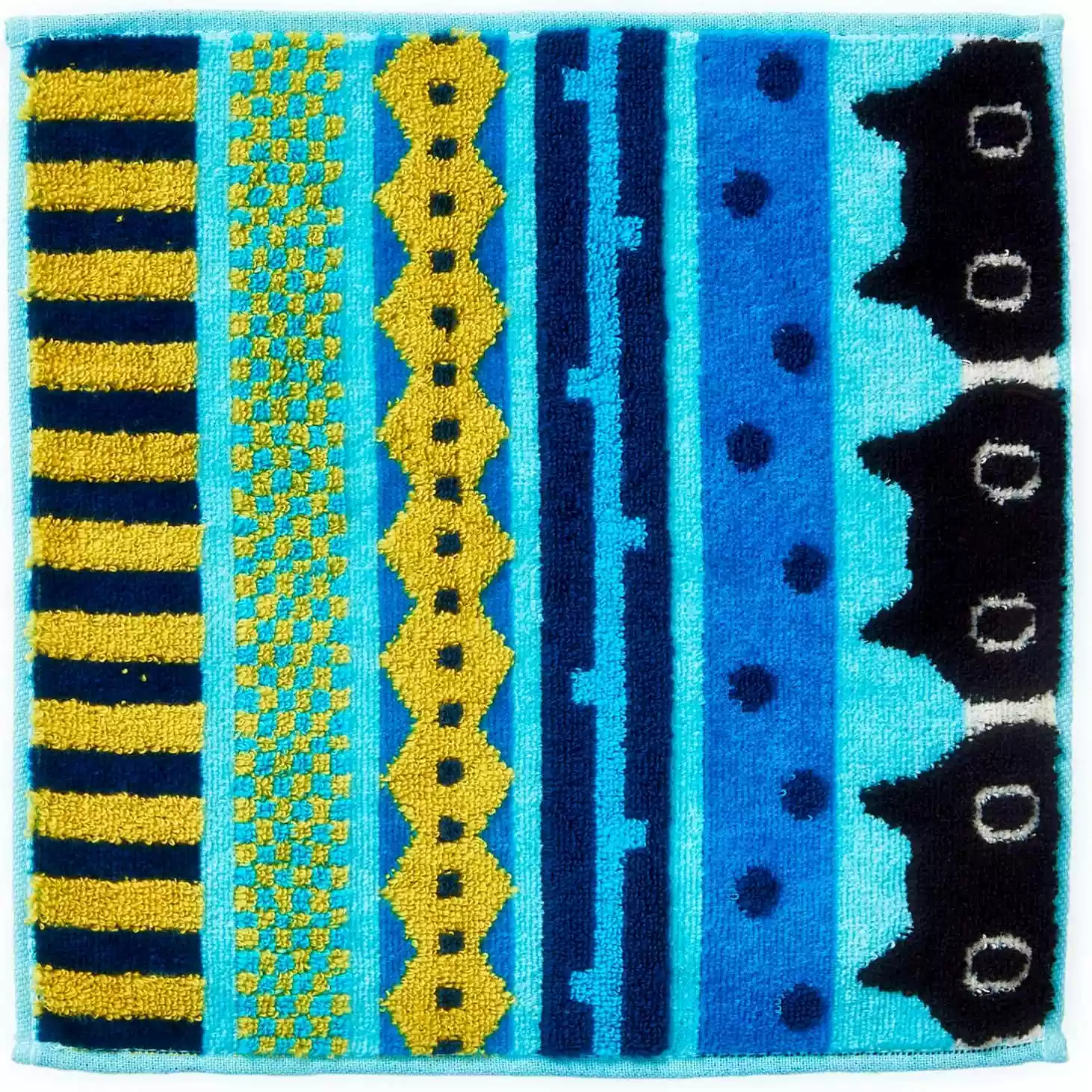 日本代购黑竹日本制般若心经绘心经手绢手帕纯棉印花个性