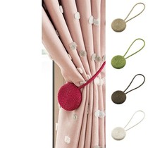 日本 窗帘绑绳马卡龙形状磁铁流苏(同色系2个)
