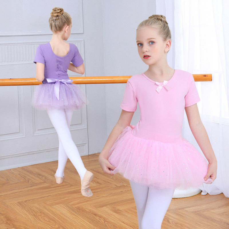 Children Dance Dress Girl Ballet Dresses Spring Autumn Long Sleeves Young Children Practice China Dance Suit Girl Acting Out Clothes