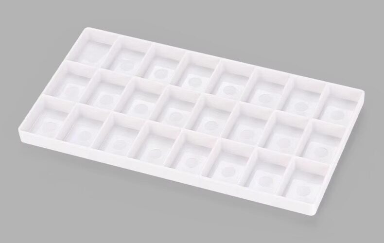 Тонер-картридж neef多功能重搪瓷折叠颜料调色盒24格固体颜料多功能调色盘水粉水彩盘