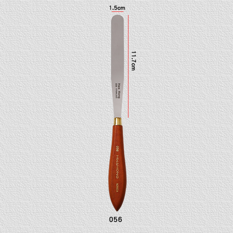 056the republic of korea Import Hwahong Hua Hong Oil painting knife major suit Gouache Blade Beginner stainless steel Oil Painting scraper Fine Arts No. 024 Single Oil Painting shovel 0105 skin texture Palette knife modelling shovel
